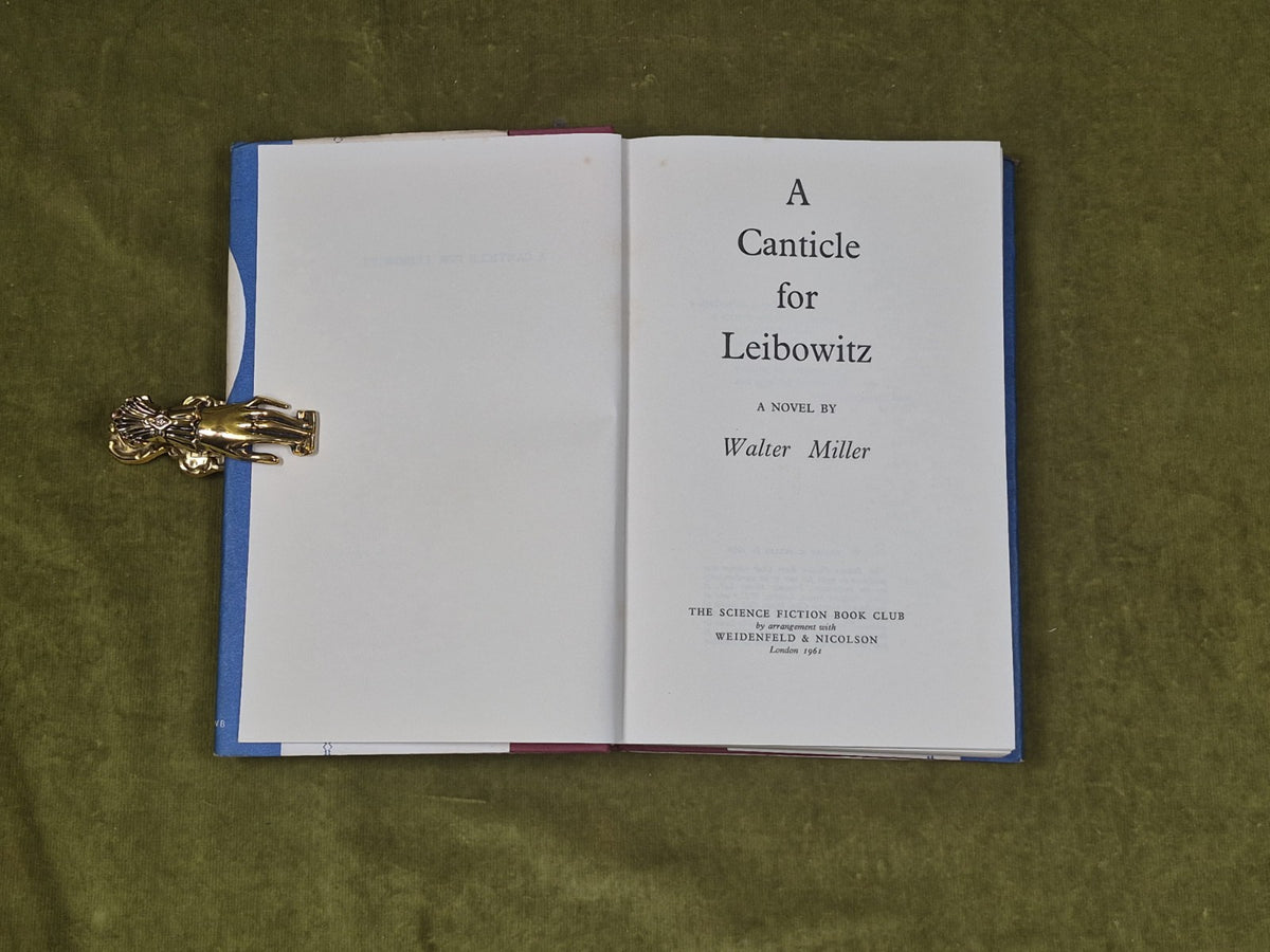 A Canticle for Leibowitz - Walter Miller Science Fiction Book Club 1959 HB DJ3
