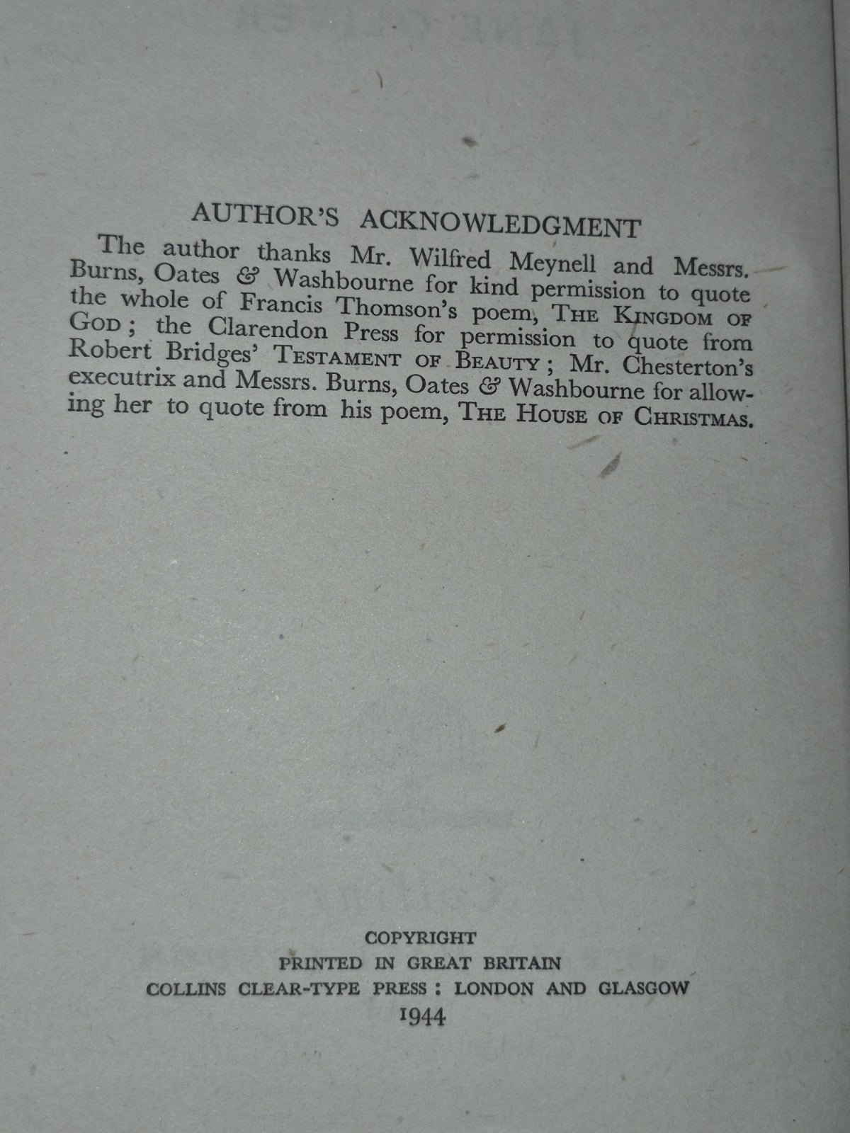 In No Strange Land - Jane Oliver - Collins - 19445