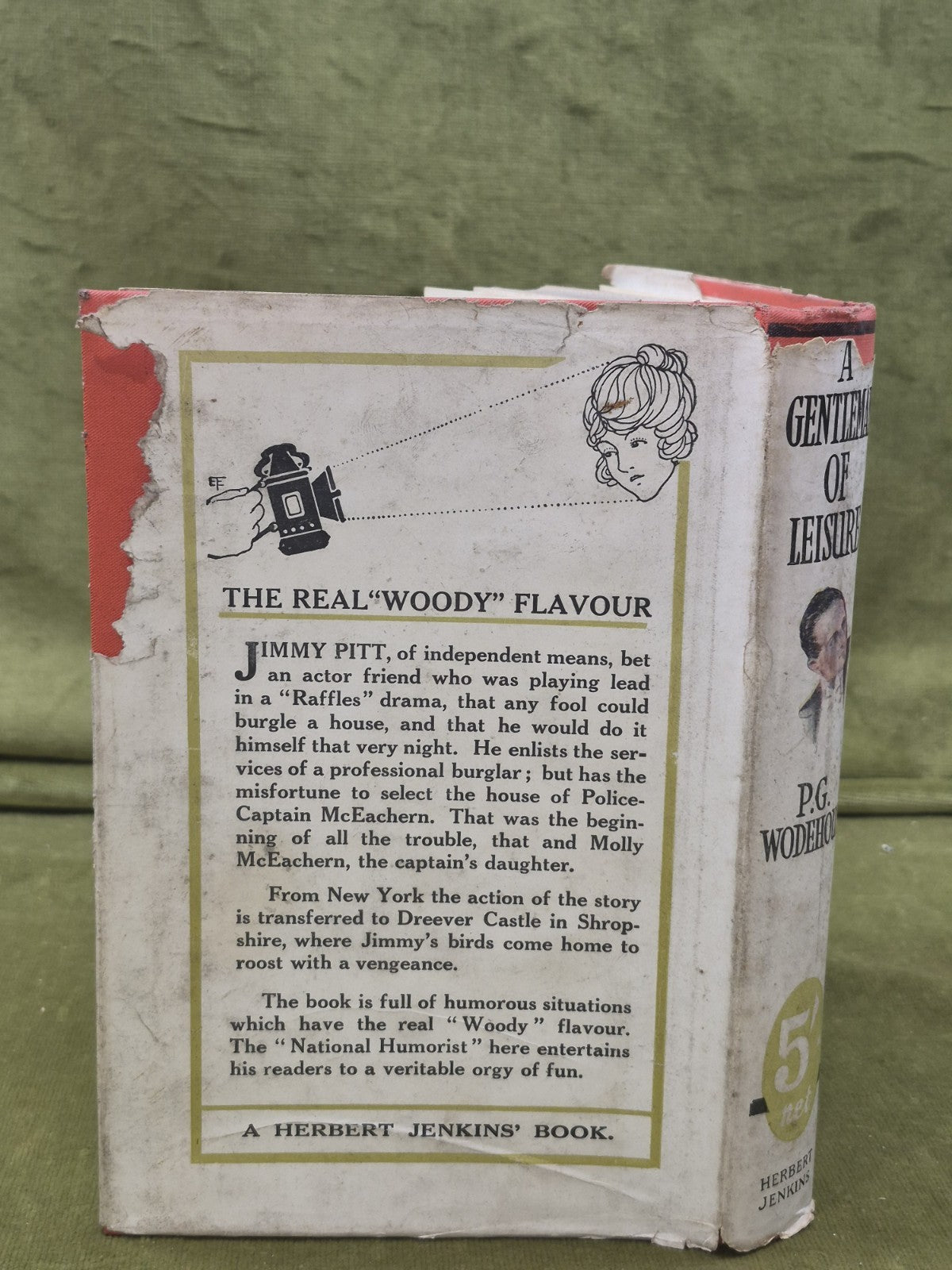 A Gentleman of Leisure Wodehouse First Edition Herbert Fourteenth Printing1