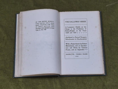 The Galloway Herds - Samuel Sturgeon, Thomas Fraser - 1909 Limited HB4