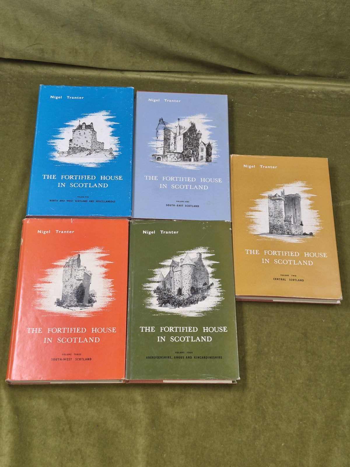 The Fortified House in Scotland Nigel Tranter First Editions + Facsimile HB DJ2