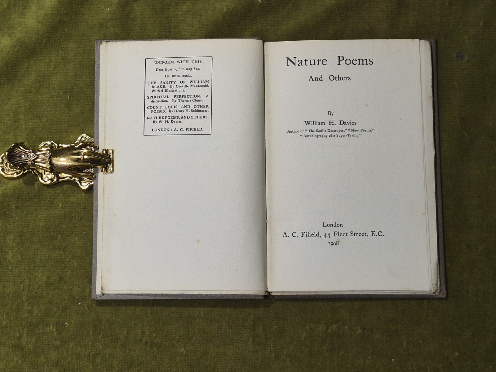 Nature Poems And Others - Williiam H. Davies , A.C. Fifield 19084