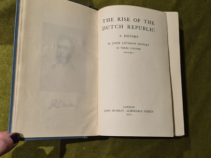 John Motley- Rise of the Dutch Republic 3 vol, United Netherlands 4 vol. 1903 HC5