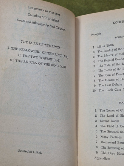 The Return of the King Ace Books 1965 Unauthorised Tolkien6