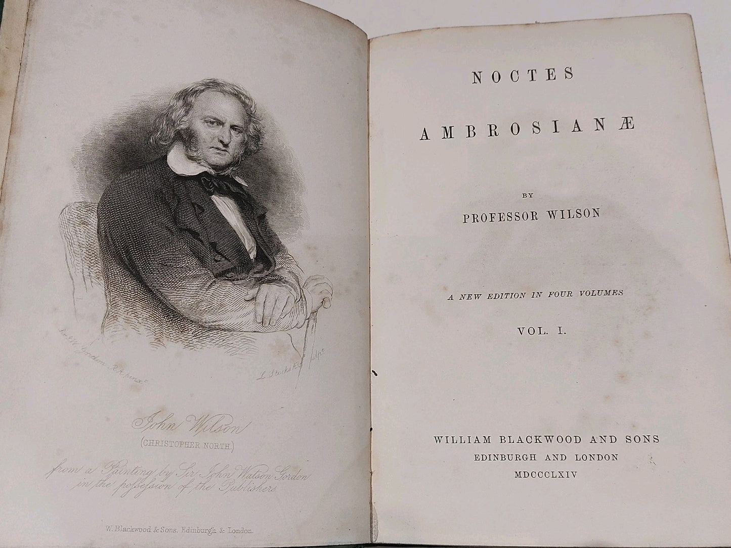 Noctes Ambrosianae by Professor Wilson, Complete 4 Volumes Bound Into 2 (1864)4