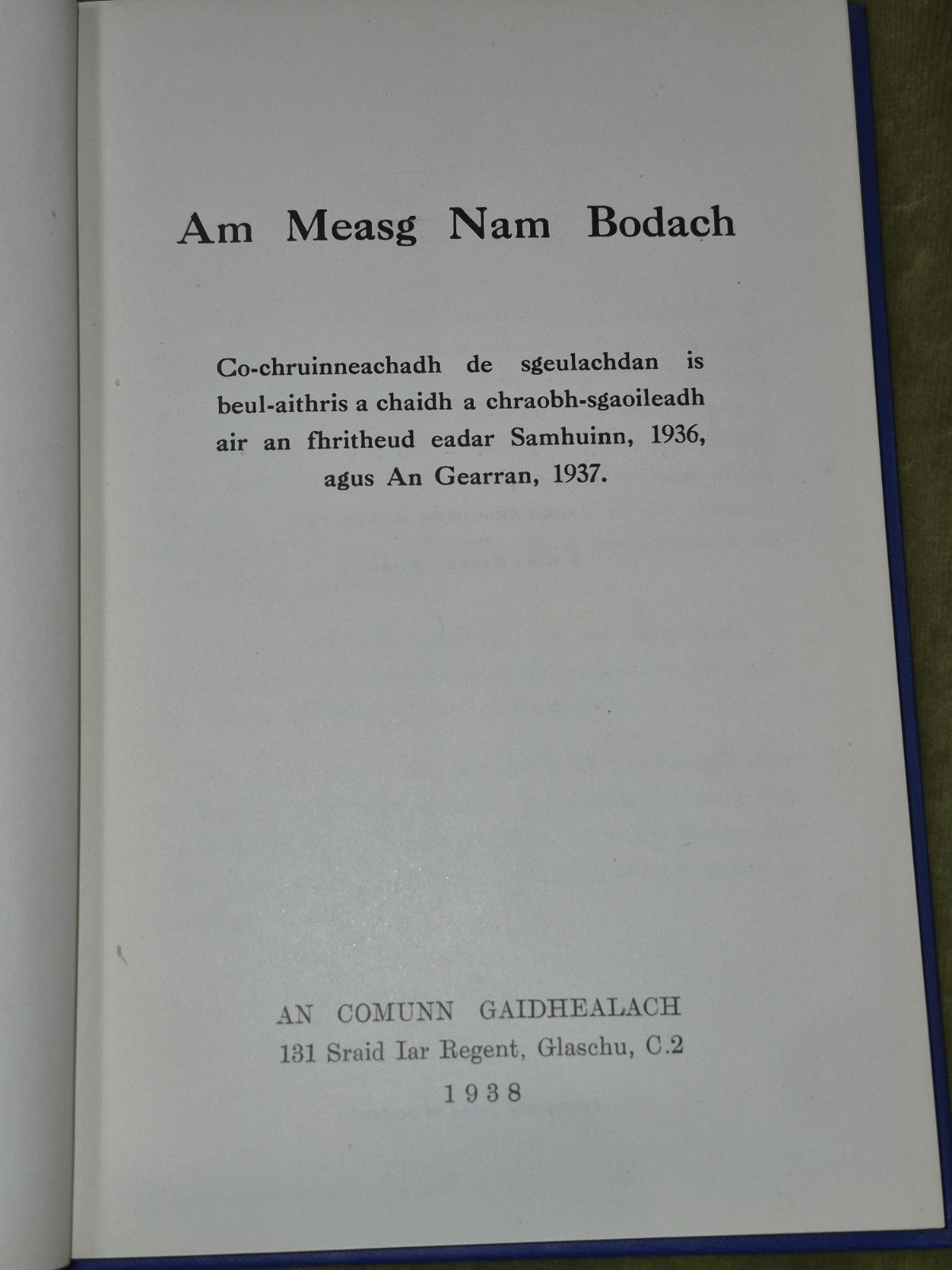 Am Measg Nam Bodach 1938 Amn Comunn Gaidhealach3
