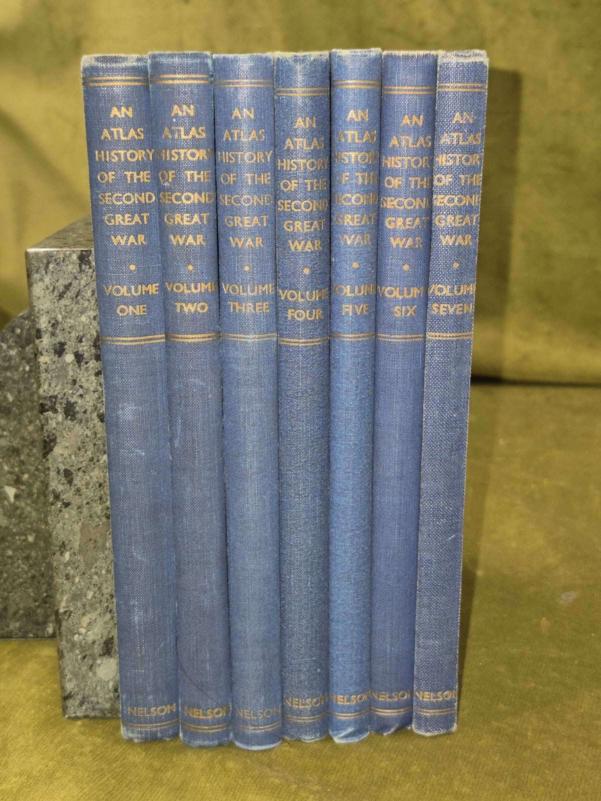 An Atlas History of the Second Great War Horrabin Vols 1-7 Thomas Nelson and Son1