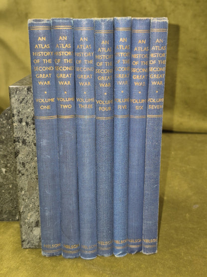 An Atlas History of the Second Great War Horrabin Vols 1-7 Thomas Nelson and Son1
