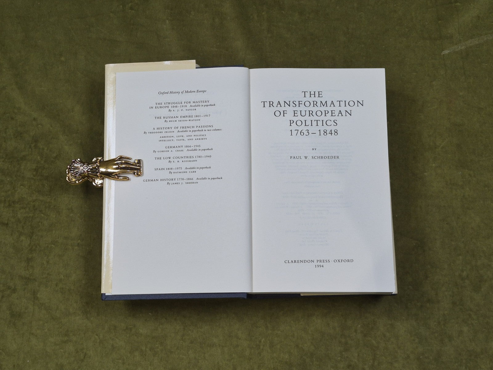 The Transformation of European Politics 1763-1848 - Paul Schroeder , Oxford 1st3