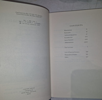 LETTERS AND PAPERS OF CHAIM WEIZMANN VOLUMES 1,3,4,5,6,7 Will Split.11