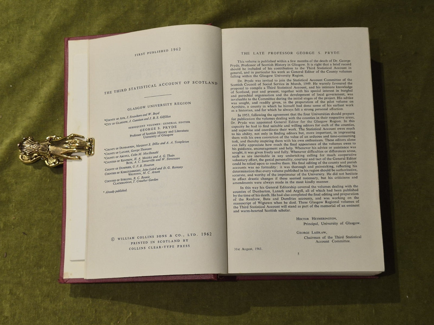 The Third Statistical Account of Scotland Counties of Renfrew and Bute 1962 1st5