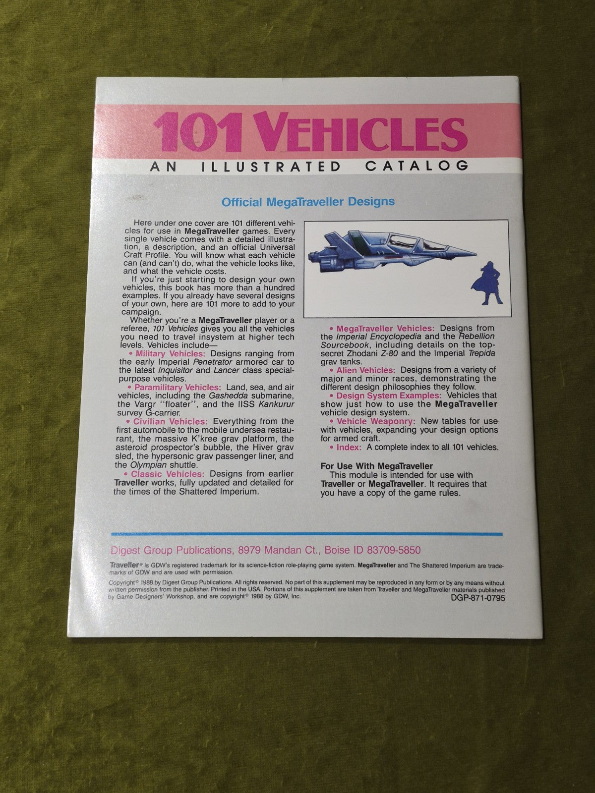 MEGATRAVELLER  - 101 Vehcles - An Illustrated Catalog1