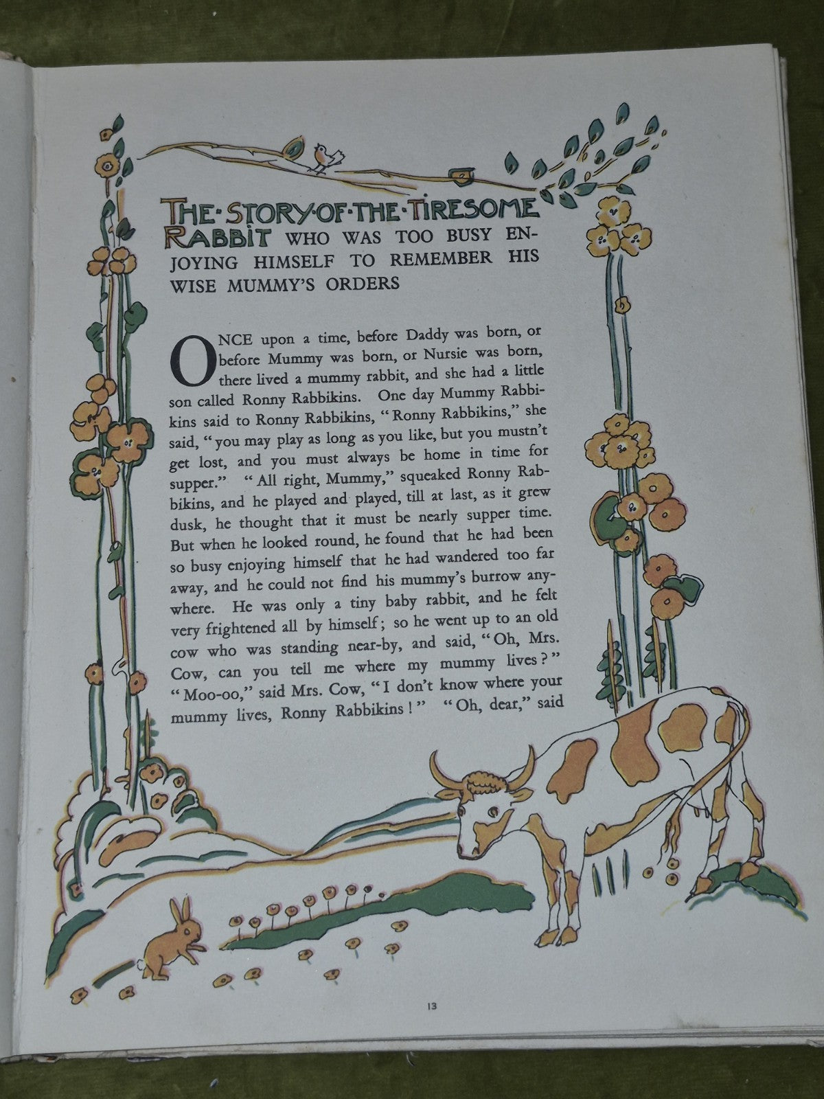 Mummy's Bedtime Story Book by Marion illustrated by Jessie M King SIGNED12