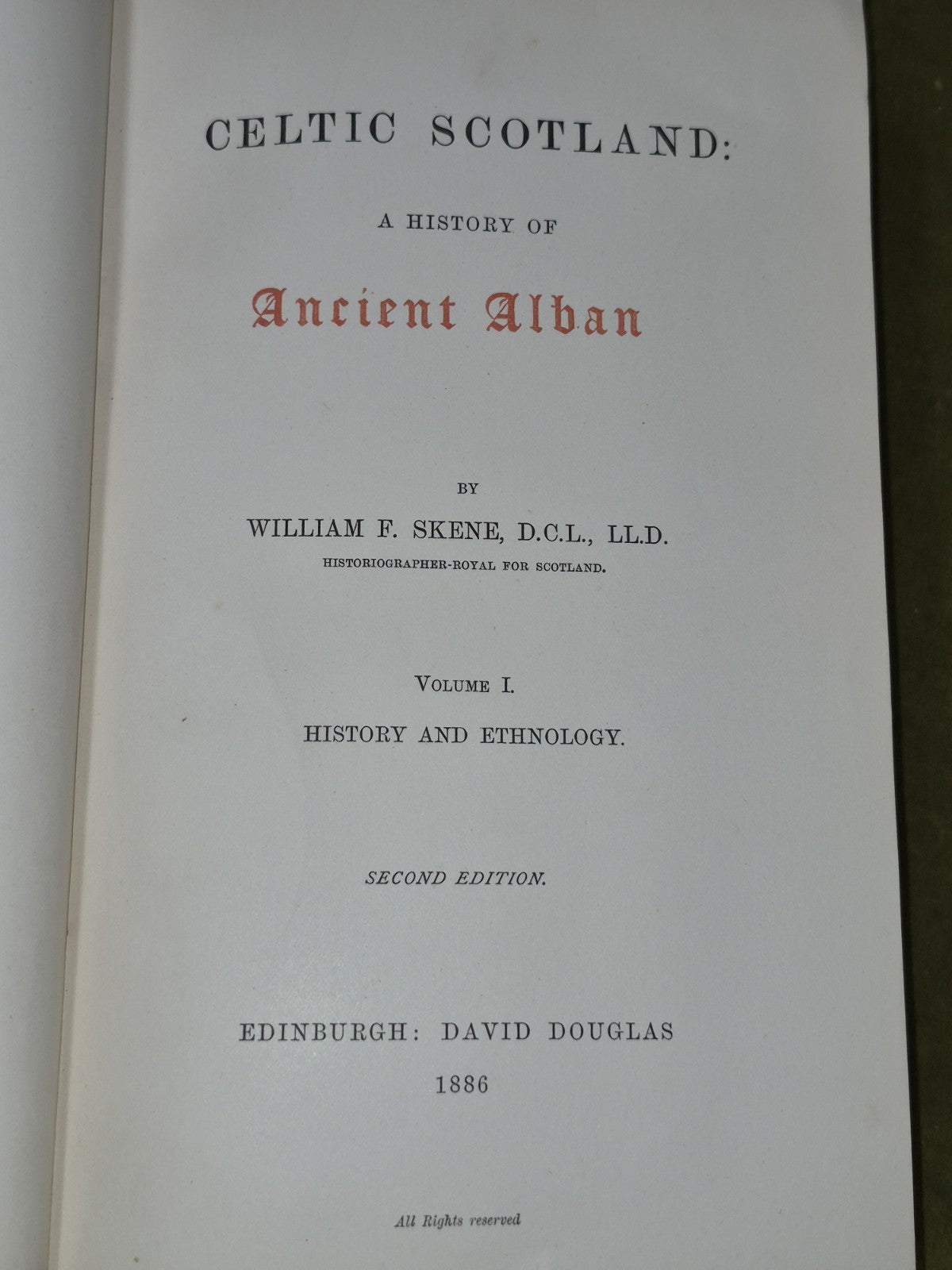 Celtic Scotland a History of Ancient Alban 1886 William Skene6