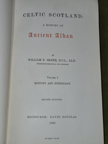 Celtic Scotland a History of Ancient Alban 1886 William Skene6