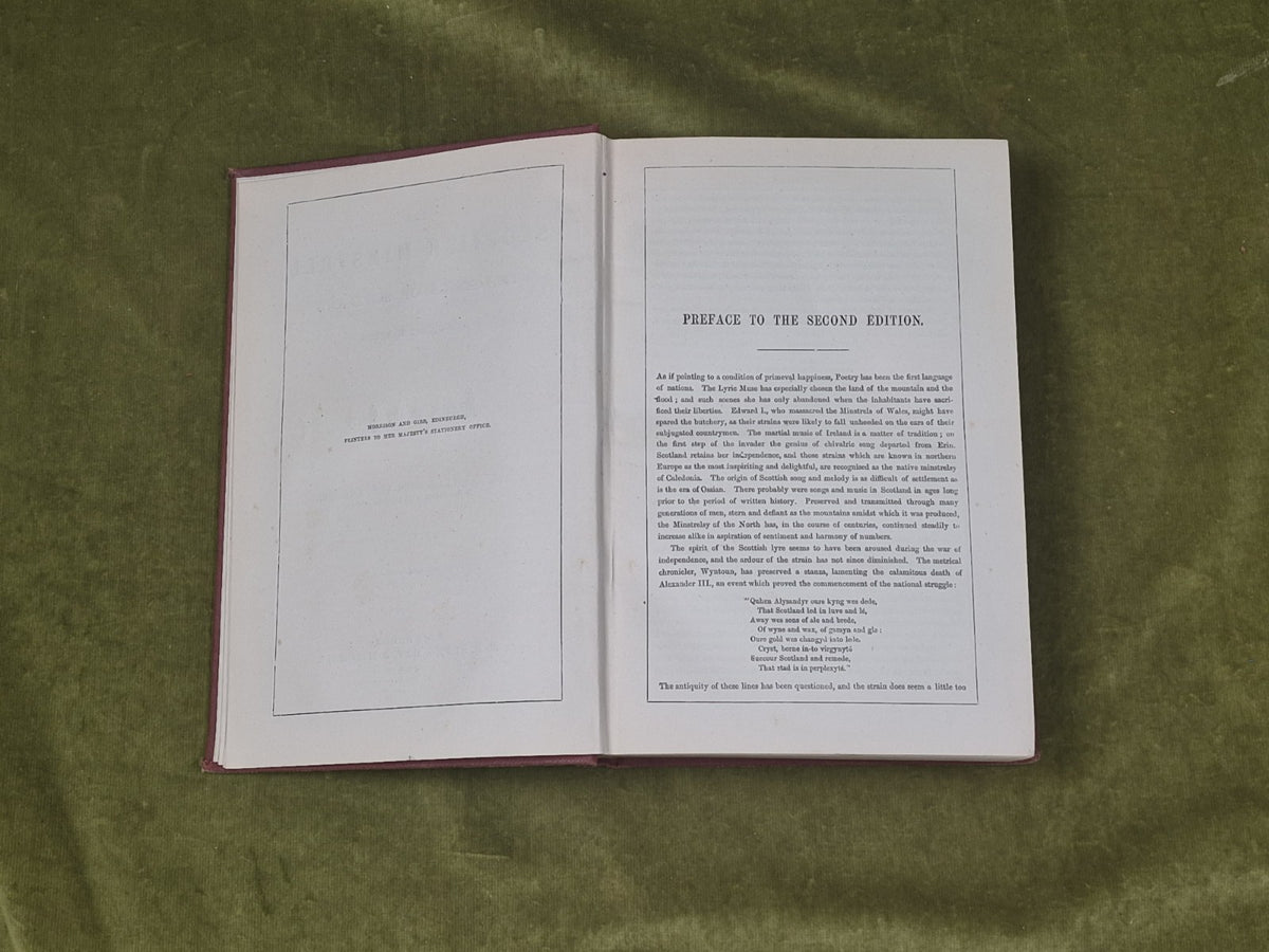 The Scottish Minstrel the Songs of Scotland Subsequent to Burns - C Rogers 18857