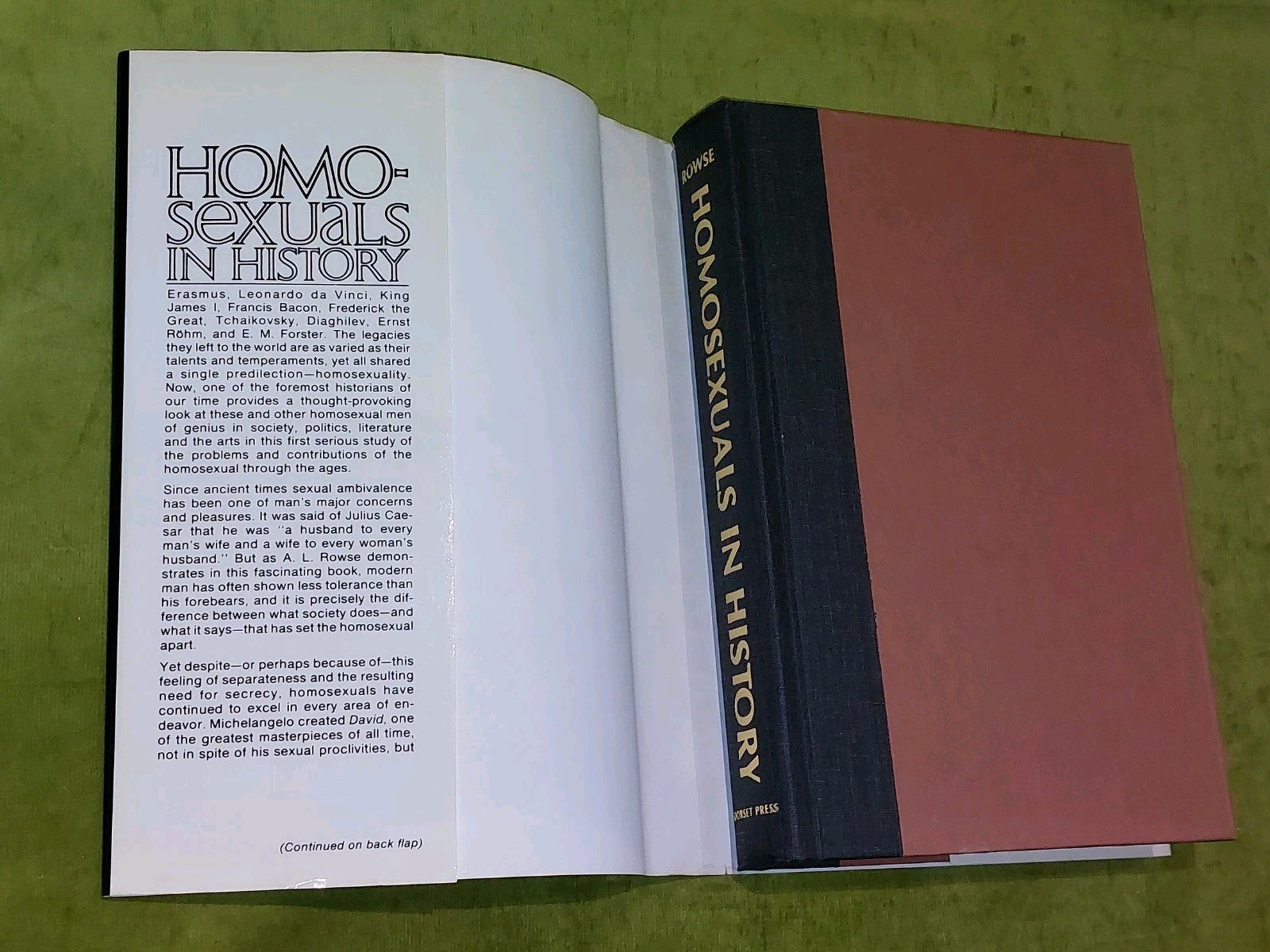 Homosexuals In History A L Rowse (1983)2