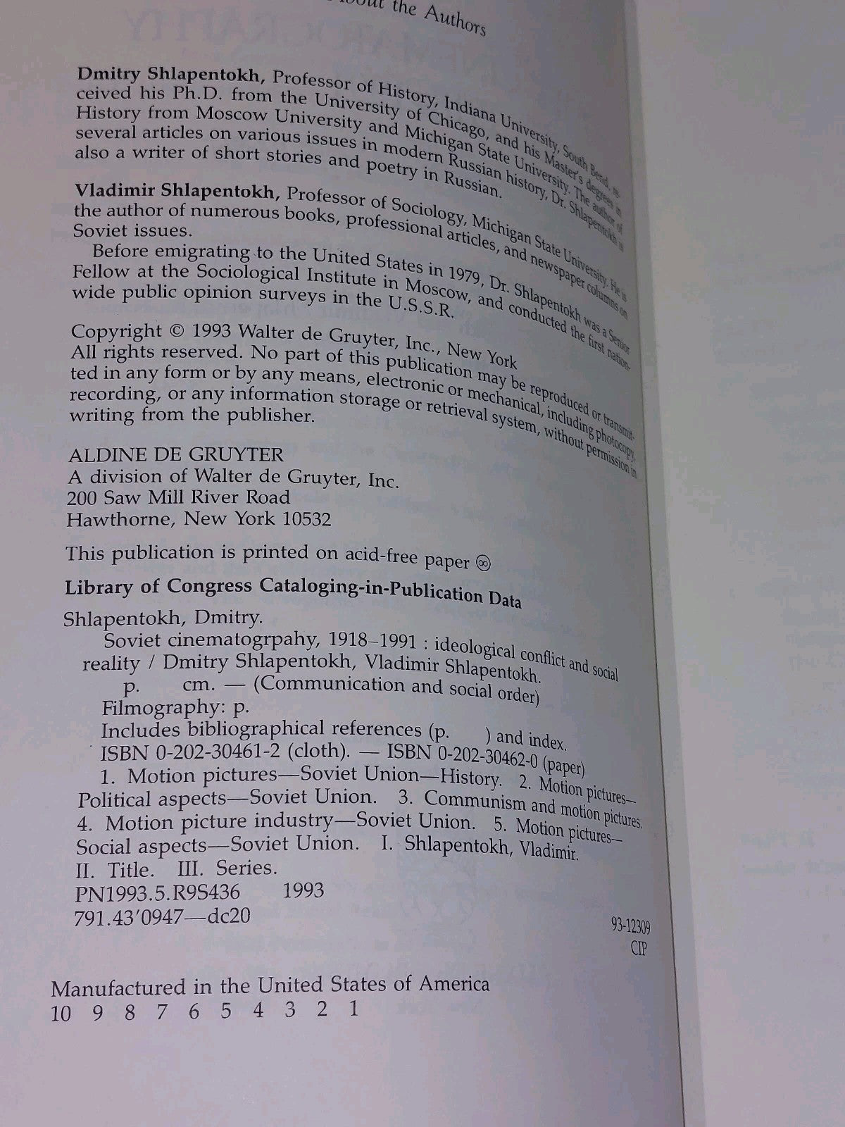 Soviet Cinematography, 19181991 By Dmitry & Vladimir Shlapentokh Pb Book4