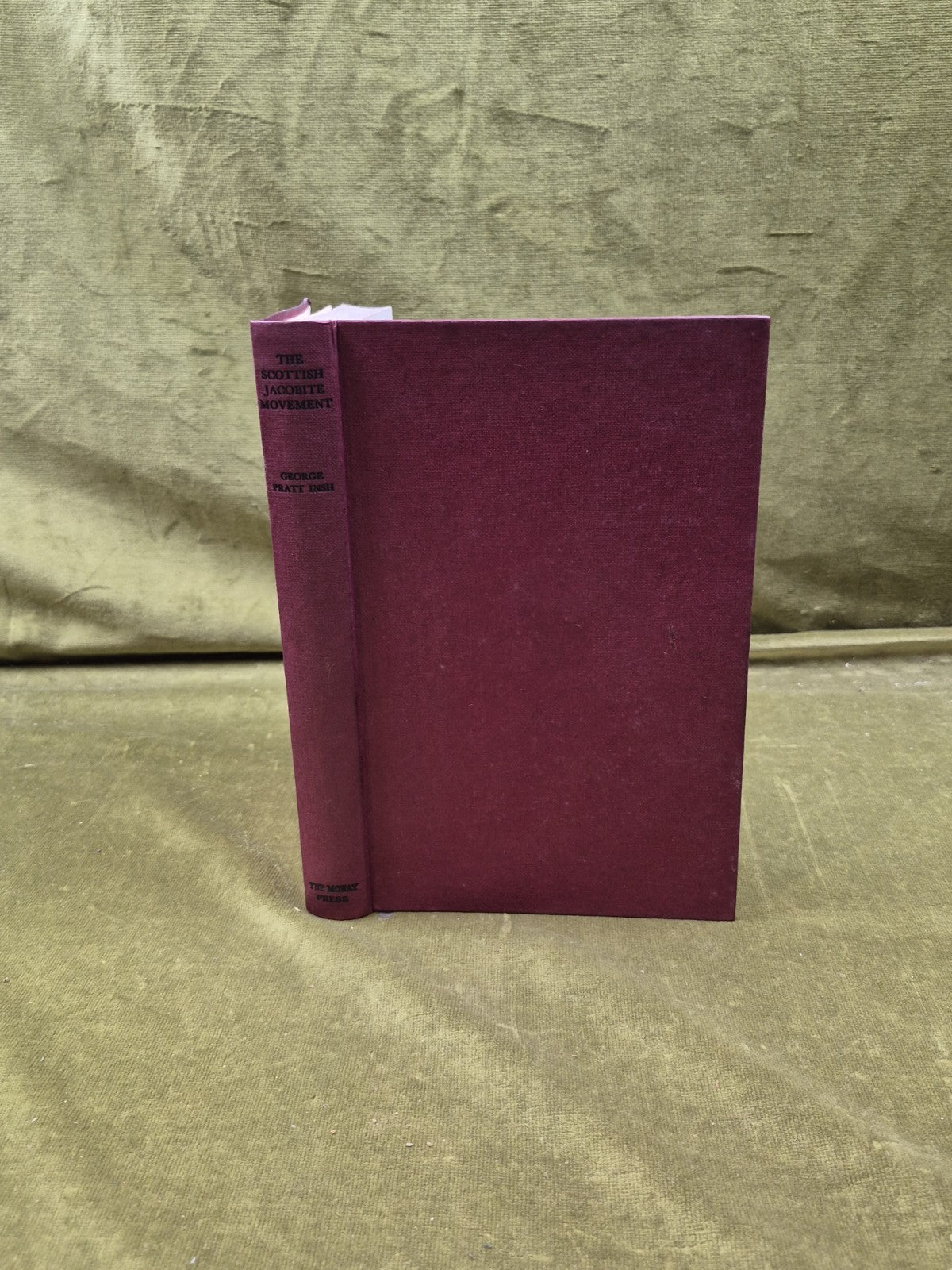 The Scottish Jacobite Movement - George Pratt , Moray Press 1952 1st HB0