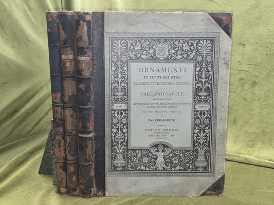 Ornamenti di tutti gli stili classificati in ordine storico 1881 Hoepli Boito0