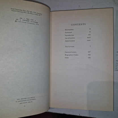 LETTERS AND PAPERS OF CHAIM WEIZMANN VOLUMES 1,3,4,5,6,7 Will Split.15