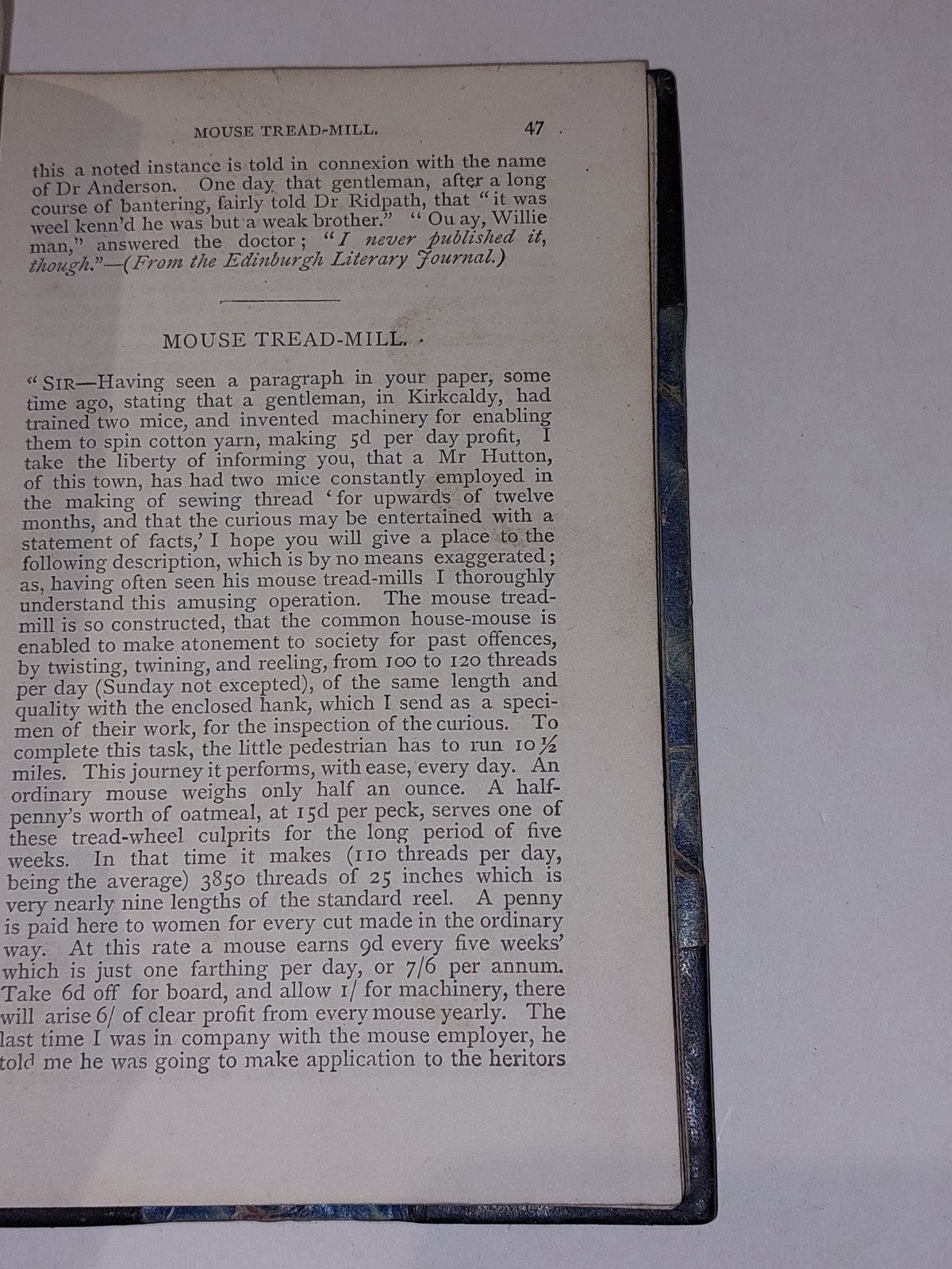 Book Of Wit & Wisdom In Prose & Verse [James McGeachy] (1877) Quarter Leather Hb6