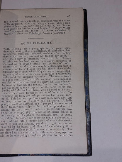 Book Of Wit & Wisdom In Prose & Verse [James McGeachy] (1877) Quarter Leather Hb6