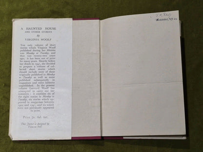 Virginia Woolf: A Haunted House & Other Short Stories 1st edition HC with DJ2