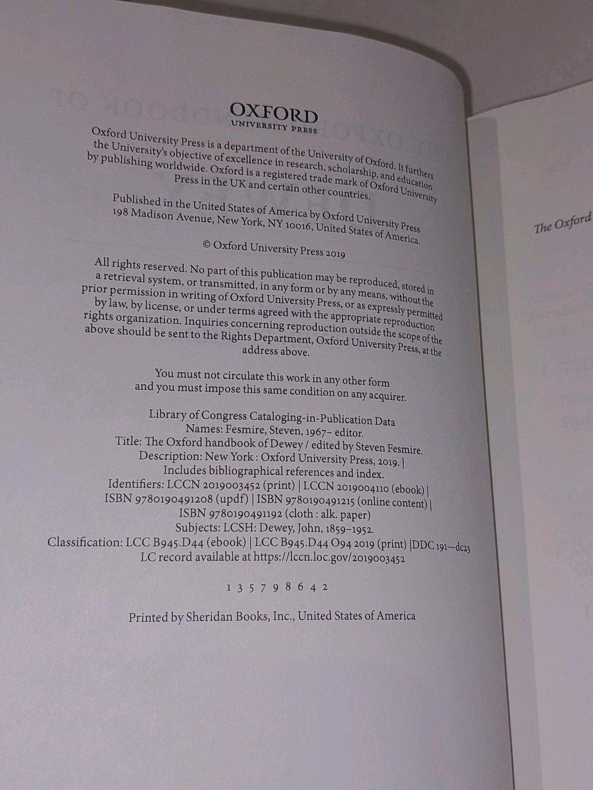 Oxford Handbook of Dewey, Hardcover by Fesmire, Steven 5
