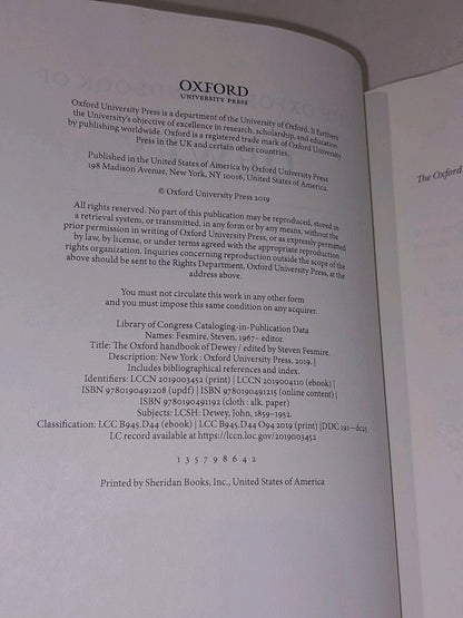 Oxford Handbook of Dewey, Hardcover by Fesmire, Steven 5