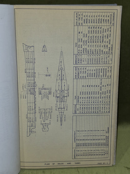 M. S. "Geestbay" Ship Calibration Scales and Trim and Stability Particulars Book10