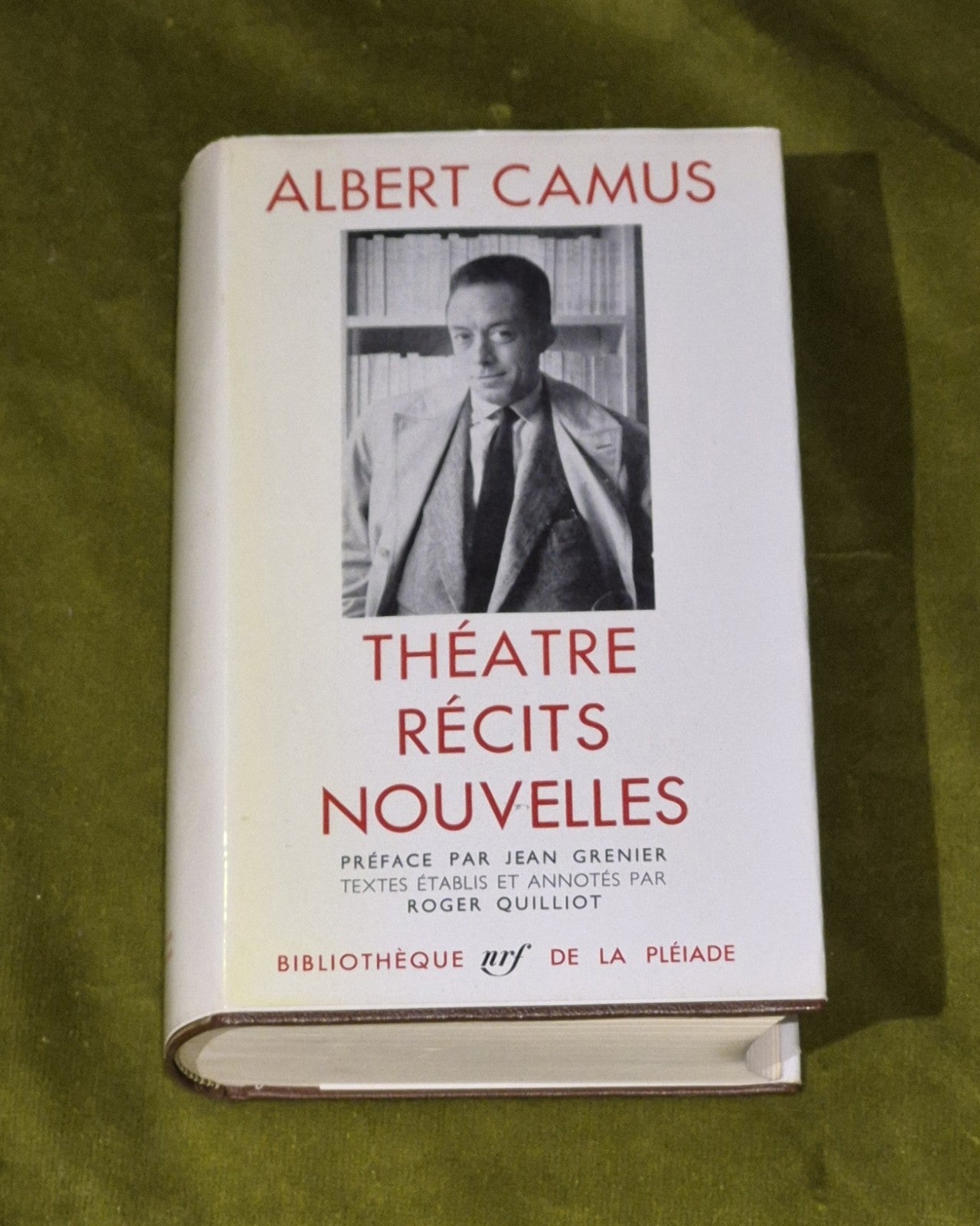 Theatre Recits Nouvelles by Albert Camus, 1962, Vintage French Drama Book0