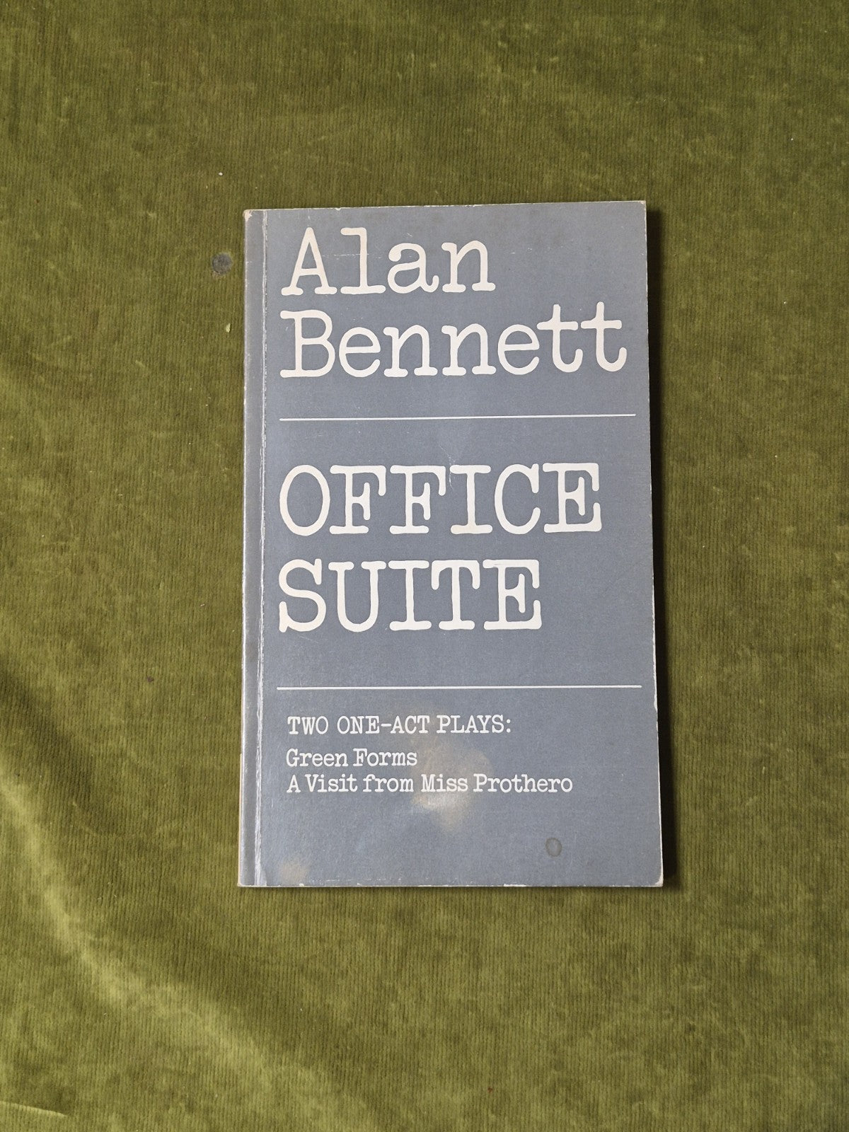 Office Suite by Alan Bennett Faber & Faber 1st Ed 1981 Paperback0