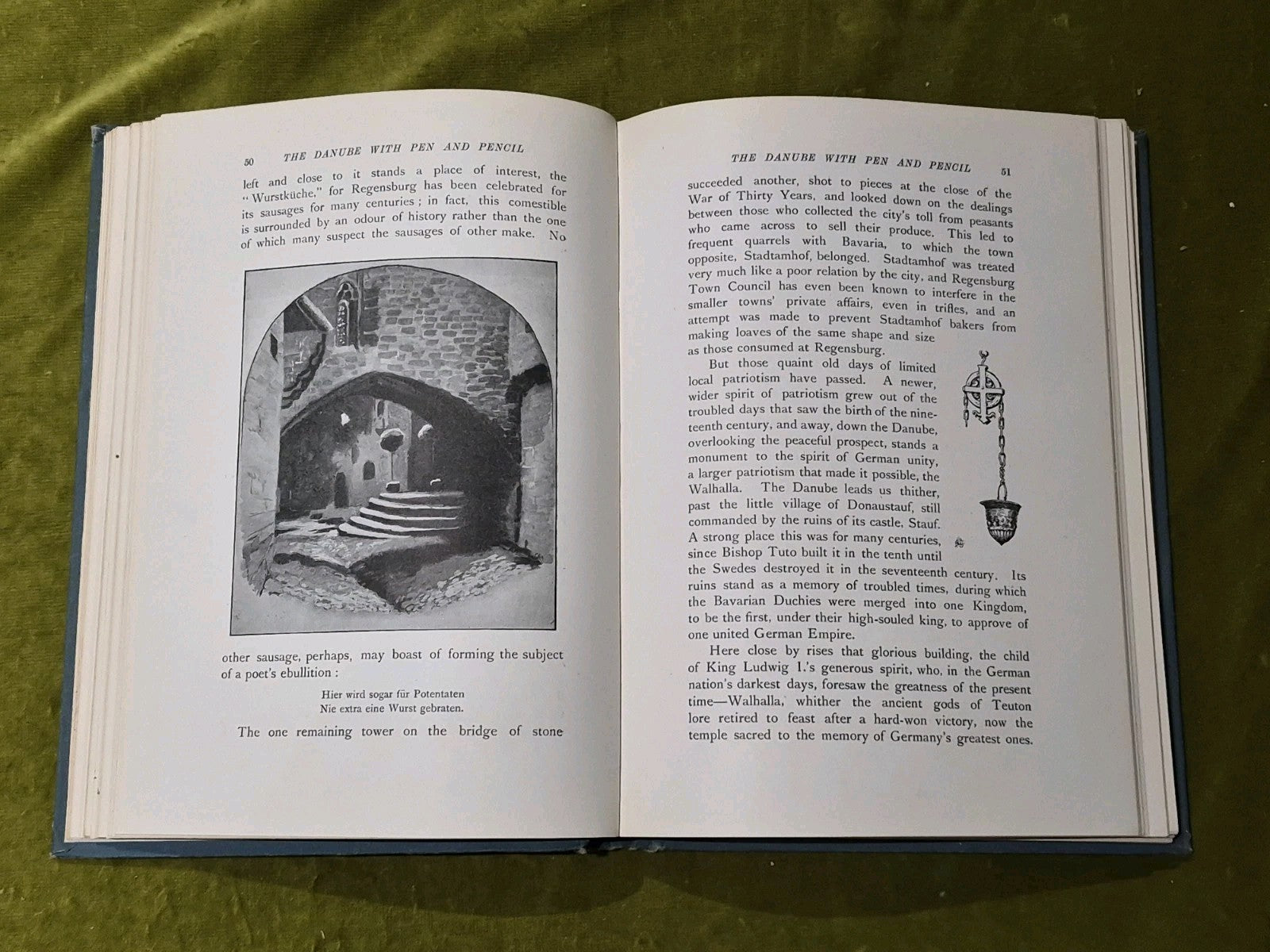 THE DANUBE WITH PEN AND PENCIL     by B.GRANVILLE  BAKER    1st edition  19116