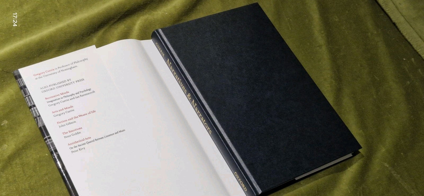 Gregory Currie / NARRATIVES & NARRATORS A PHILOSOPHY OF STORIES 1st Edition 20103