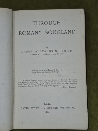 Through Romany Songland - Laura Alexandrine Smith 1889 David Stott - Gypsy Song4