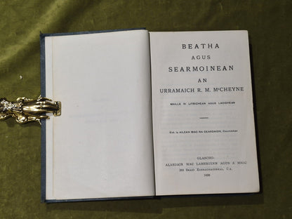 Beatha Agus Searmoinean - Robert Murray McCheyne, Ailean Mac Na Ceardaidh (ed)3