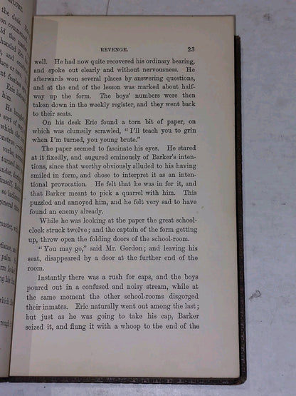 Eric, Or Little By Little, By Frederic Farrar (1883) [A & C Black] Hb Book5