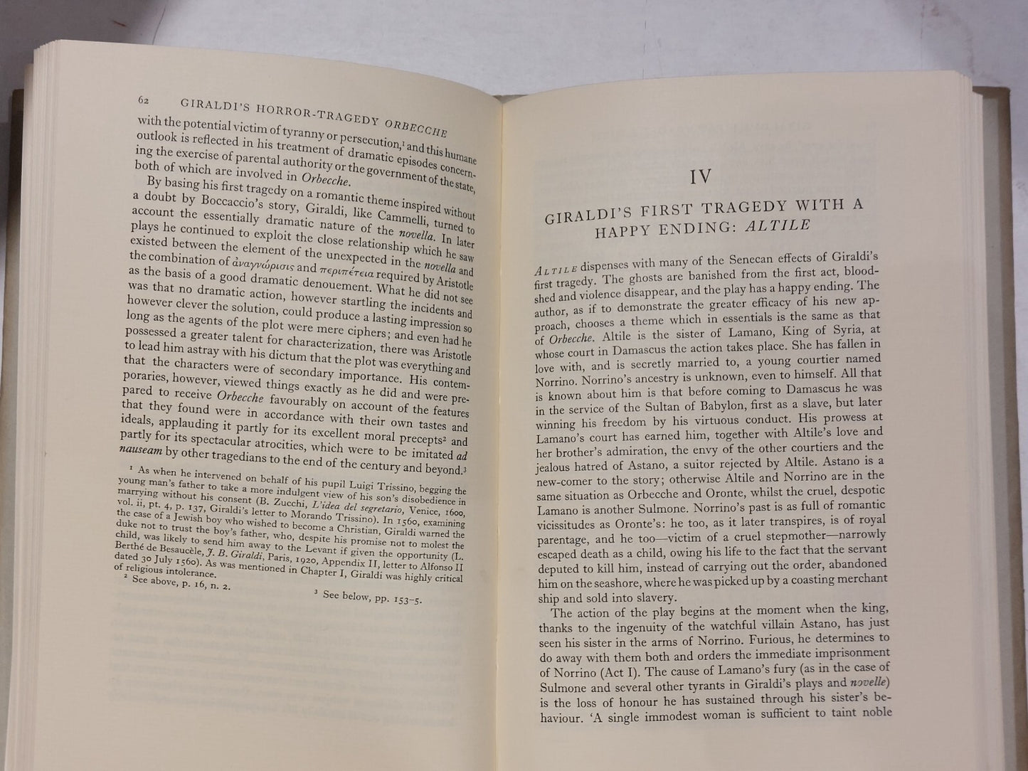 The Tragedies Of Giambattista Cinthio Giraldi By P. R. Horne (1962) Hb Book6