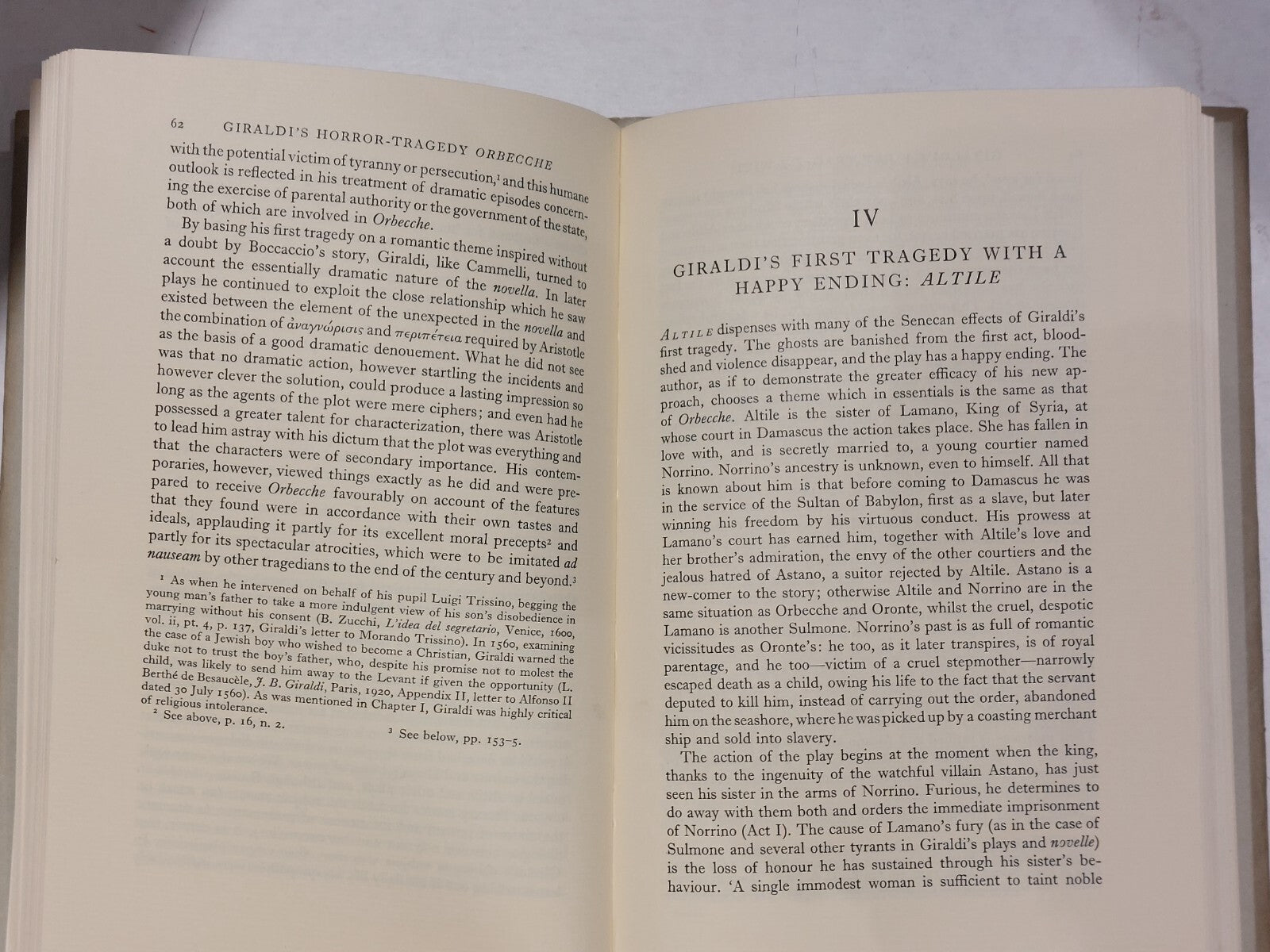 The Tragedies Of Giambattista Cinthio Giraldi By P. R. Horne (1962) Hb Book6