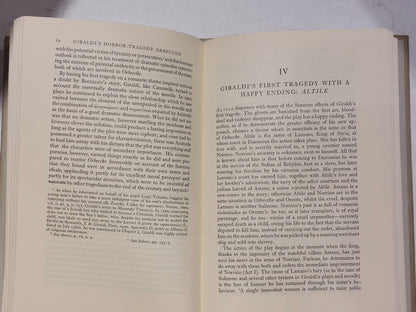 The Tragedies Of Giambattista Cinthio Giraldi By P. R. Horne (1962) Hb Book6