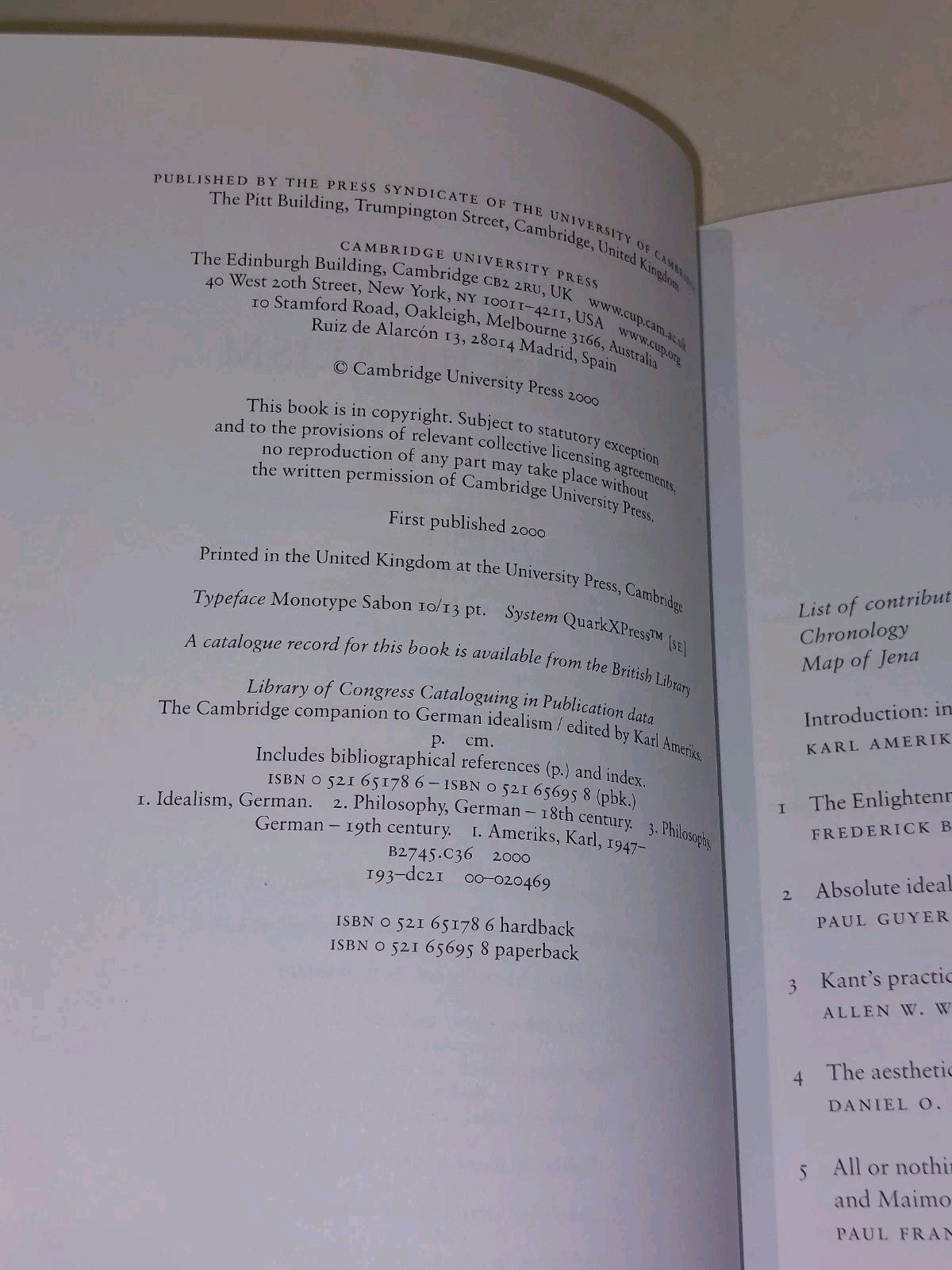 The Cambridge Companion to German Idealism by Karl Ameriks 1st ed (2000) hb book3