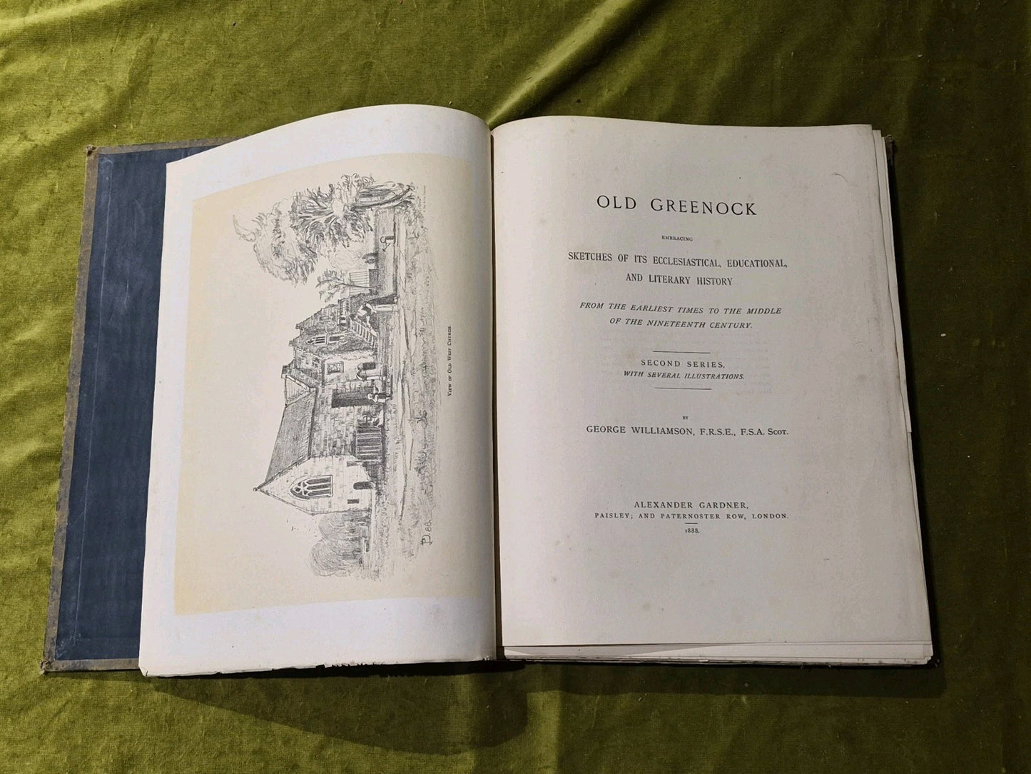 OLD GREENOCK, George Williamson, 2nd Series with extra illustrations 18885