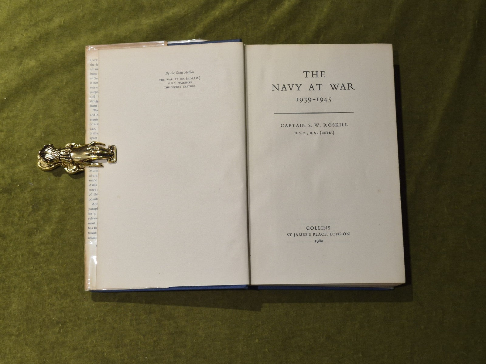 The Navy at War 1939-1945 - Captain S. W. Roskill , Collins4