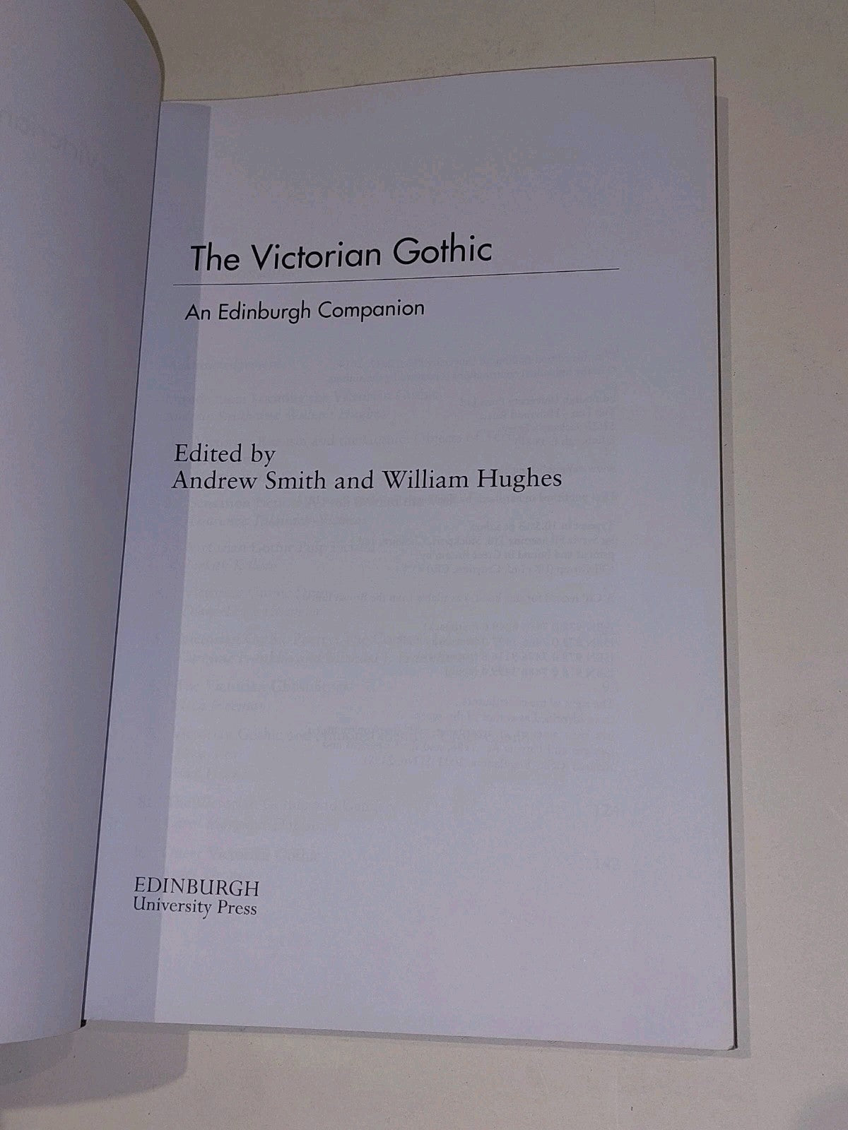 The Victorian Gothic - Edinburgh Companions to the Gothic By A Smith & W Hughes 2