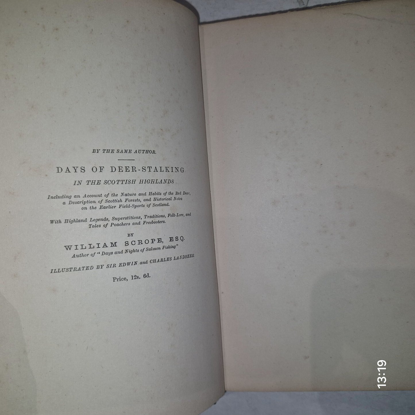 Days and Nights of Salmon Fishing William Scrope 18851