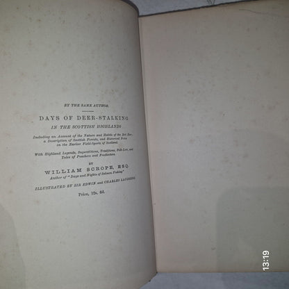 Days and Nights of Salmon Fishing William Scrope 18851