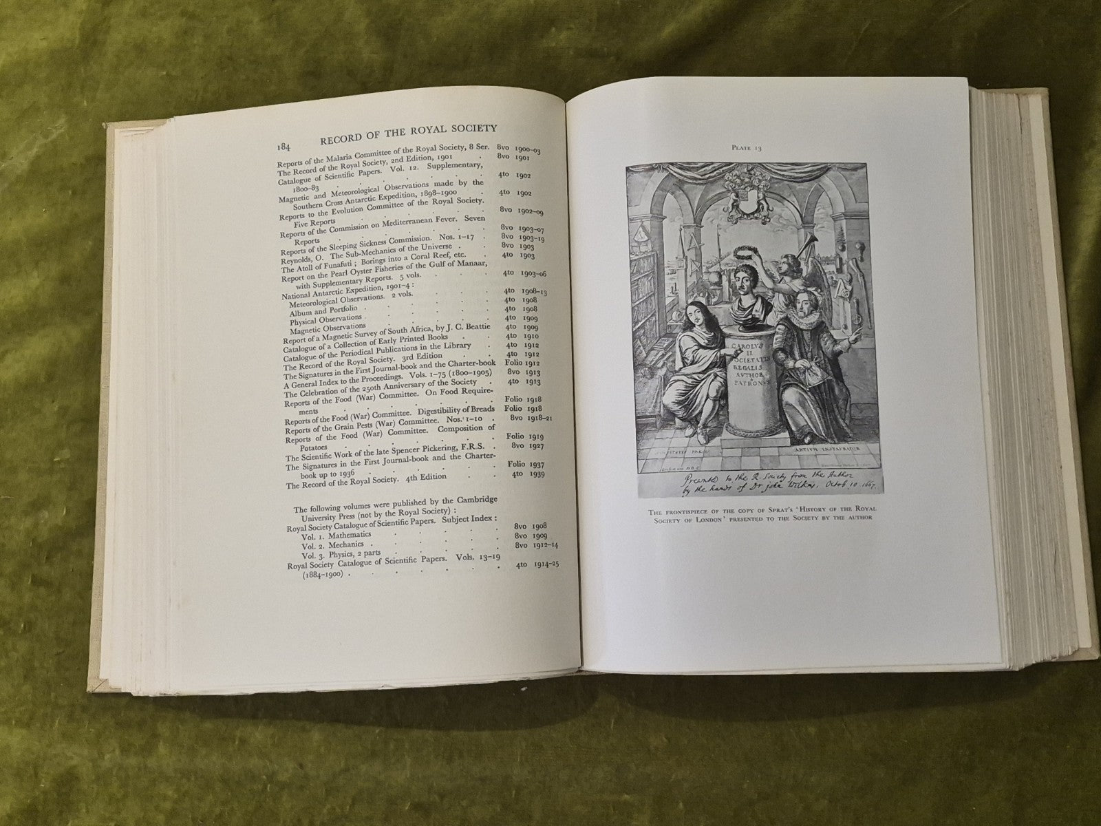 The Record of the Royal Society of London for the Promotion of Natural Knowledge7