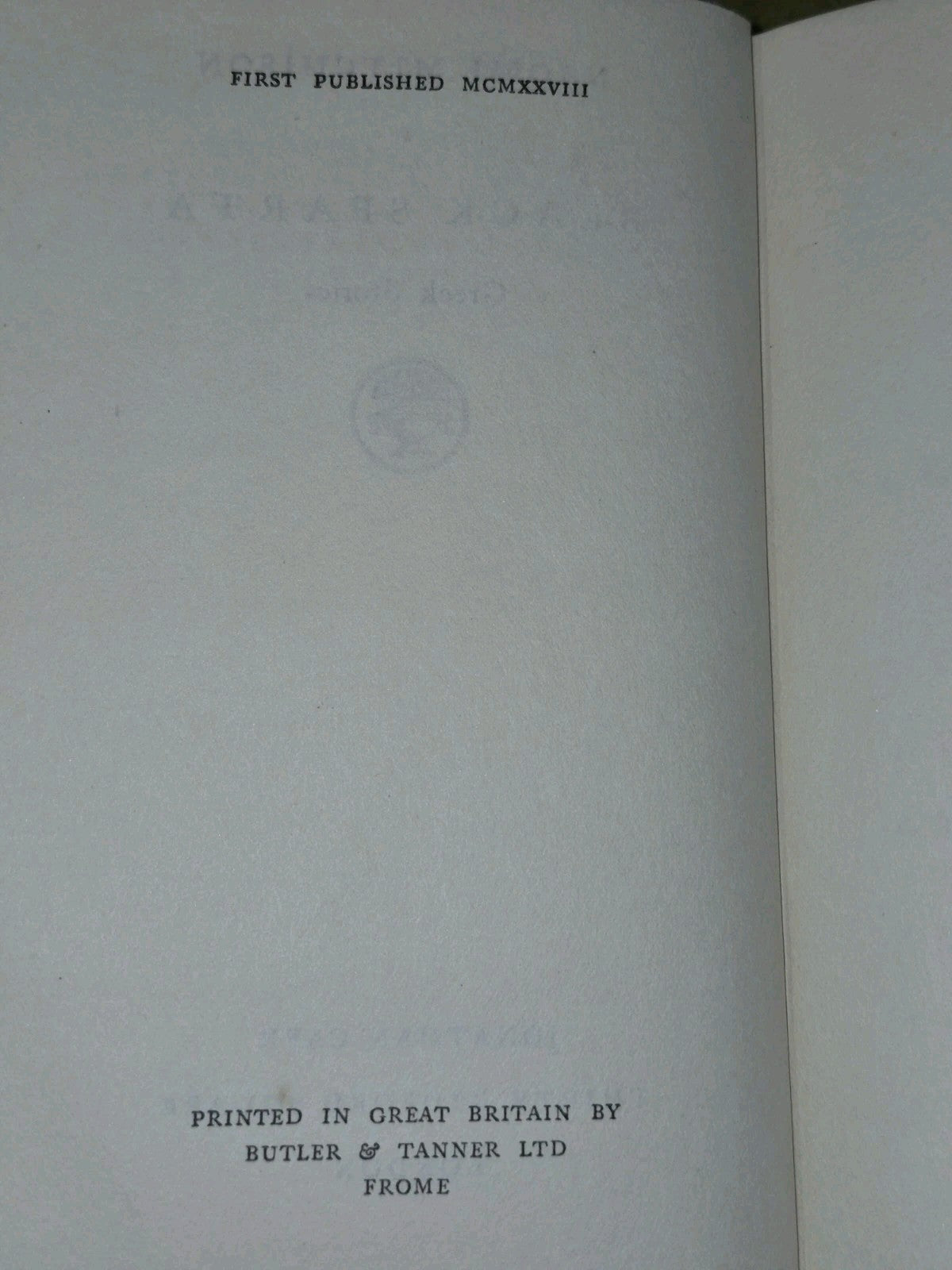 Naomi MITCHISON / Black Sparta Greek Stories 1st Edition6