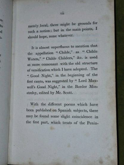 Childe Harold's Pilgrimage Lord Byron 1812 Second Edition John Murray6